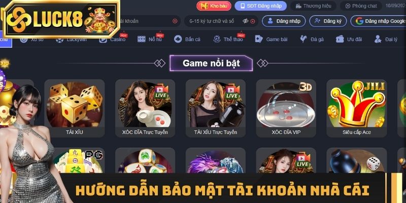 Hướng dẫn bảo mật tài khoản nhà cái sau khi đăng nhập